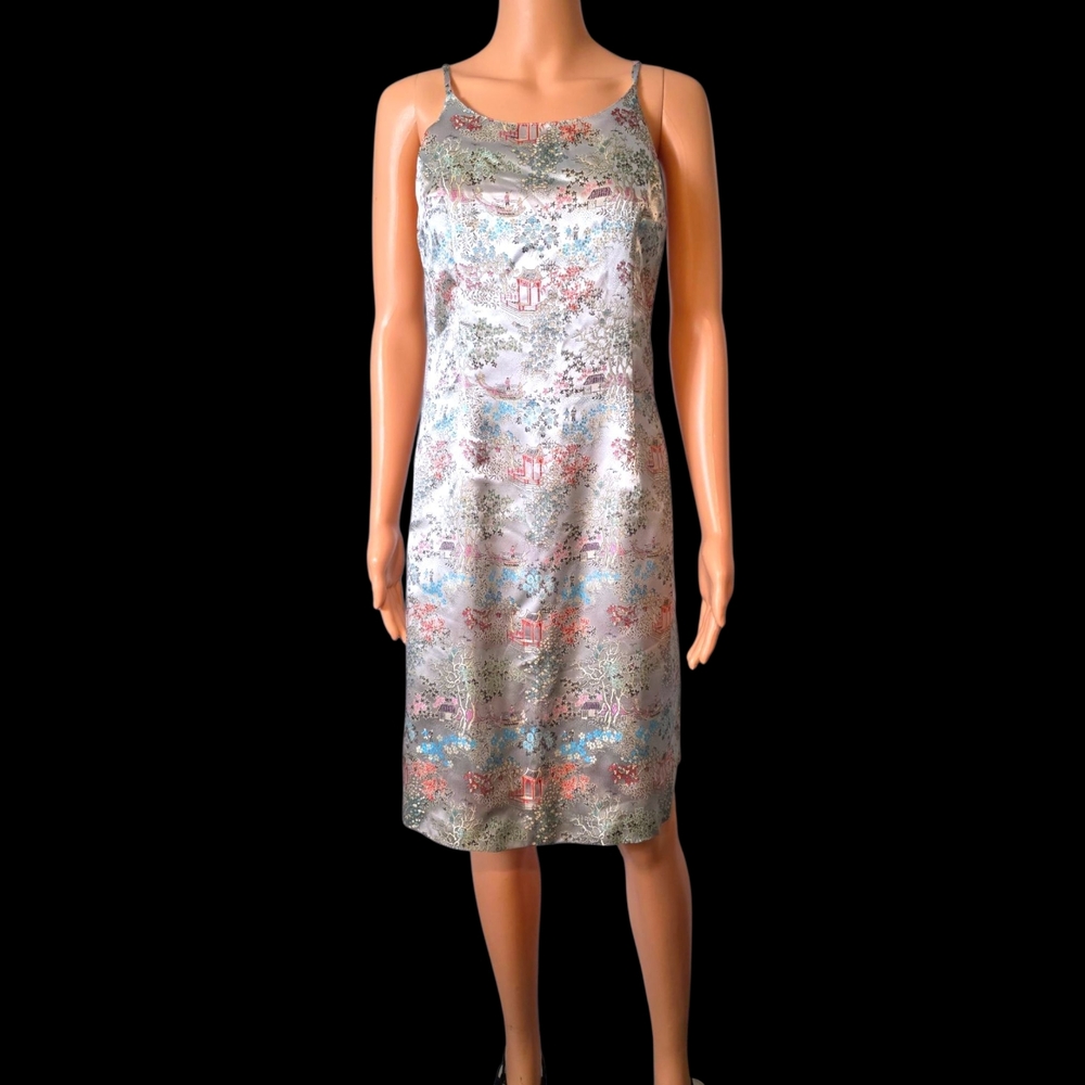 ㊗️Vintage Satin Brocade Dress